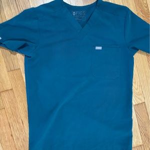 Caribbean blue figs scrubs, top and bottom